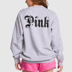 NWT Victoria Secret PINK 2025 Halloween Oversized Crewneck Sweatshirt Medium